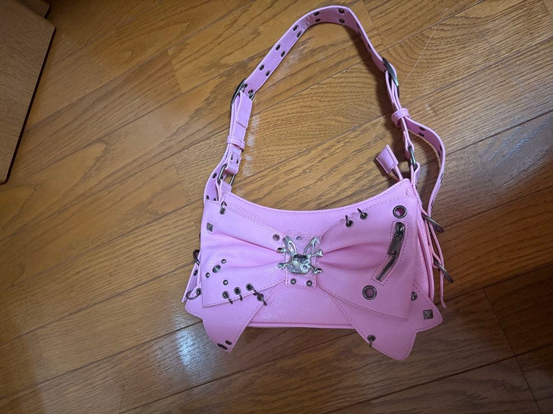 CFIERCE リボン　ショルダーバッグ　ピンク　newjeans xg