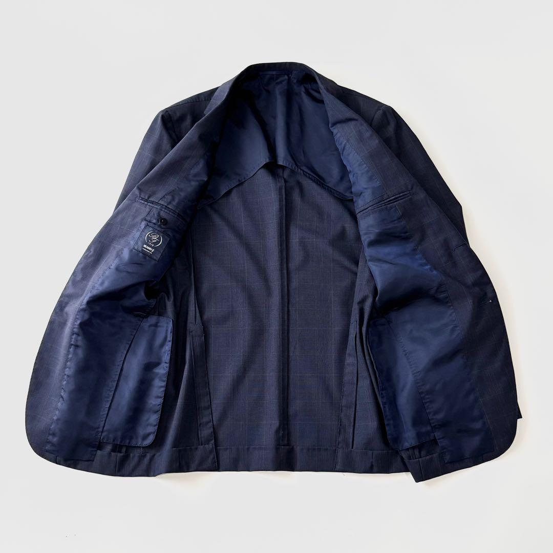 BEAMS F ビームスエフ ウール グレンチェック シングル ジャケット