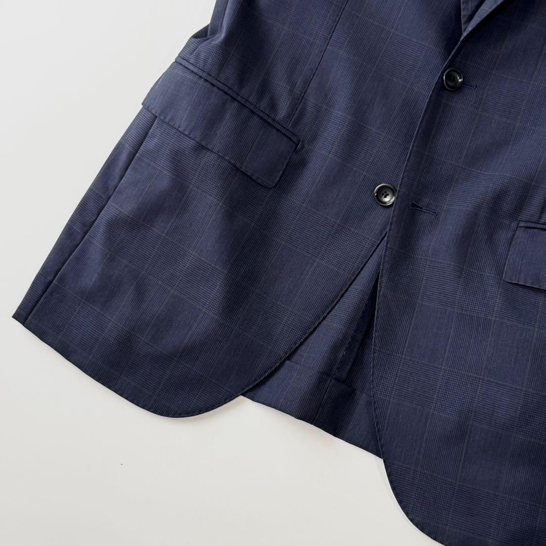 BEAMS F ビームスエフ ウール グレンチェック シングル ジャケット