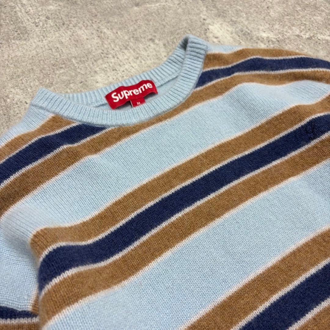 トップス 24AW Supreme Cashmere Sweater BlueStripe
