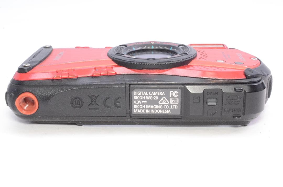 リコー RICOH WG-20 レッド コンパクトデジタルカメラ 防水