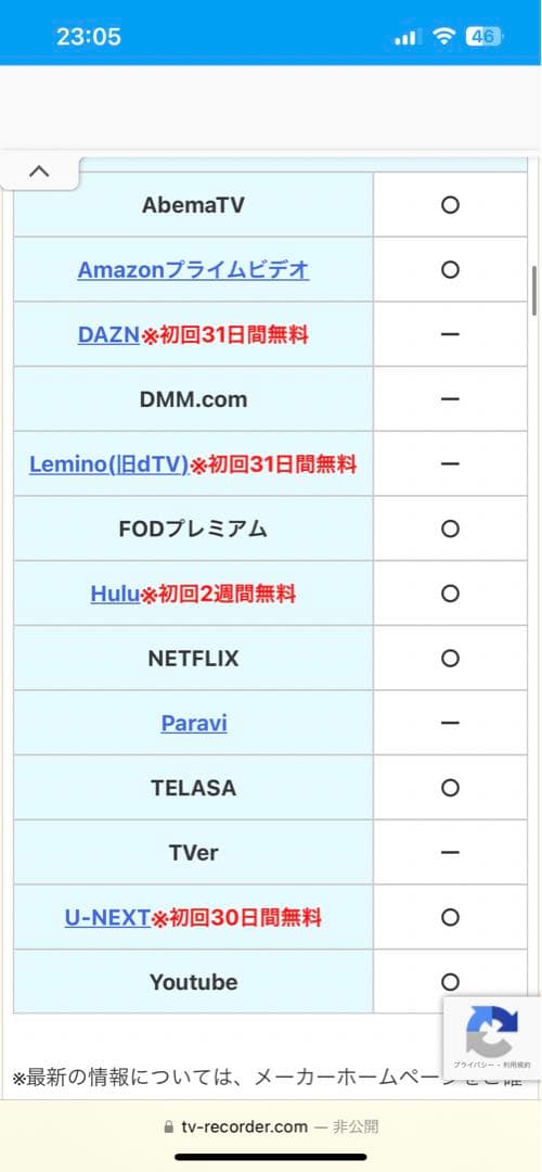 TCL 50インチテレビ