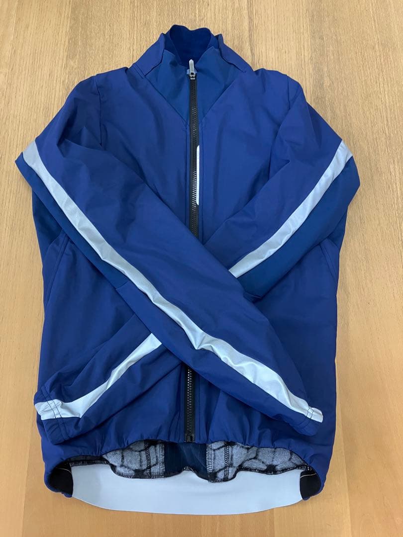 Q36.5 ダブル防風　サイクル　ジャケット　M ネイビー
