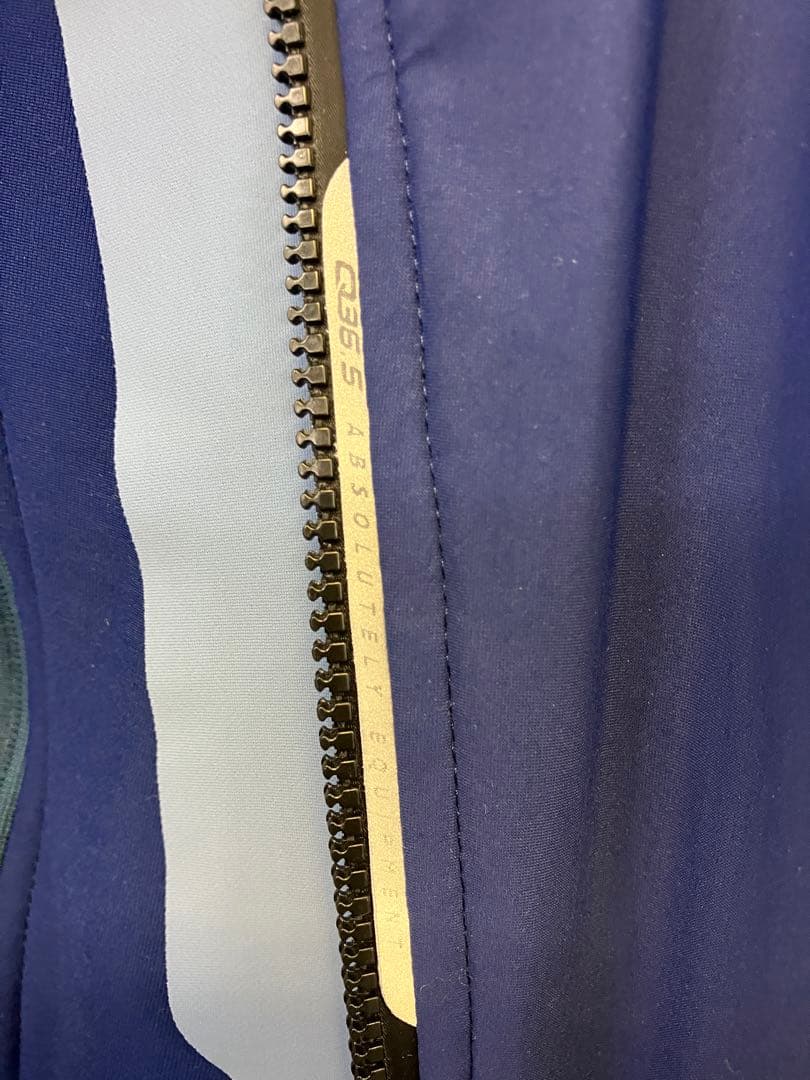 Q36.5 ダブル防風　サイクル　ジャケット　M ネイビー