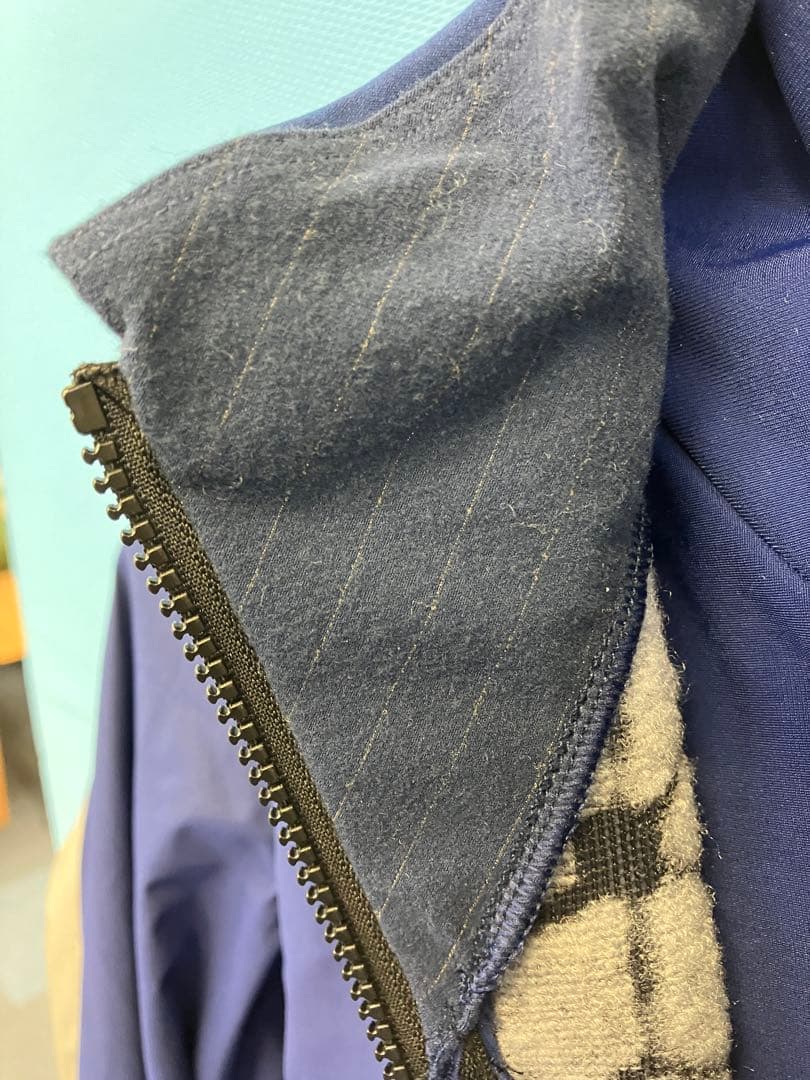 Q36.5 ダブル防風　サイクル　ジャケット　M ネイビー