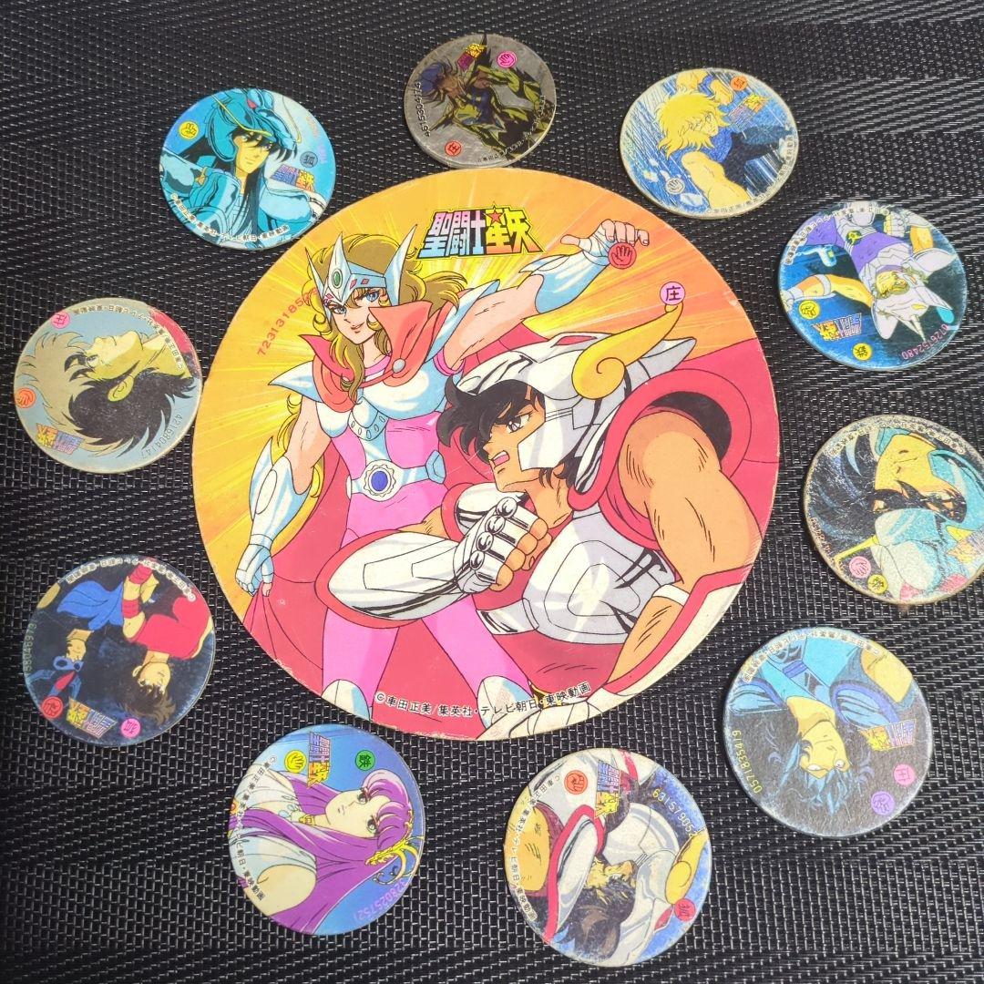 超希少　聖闘士星矢　メンコセット　写真の物全て