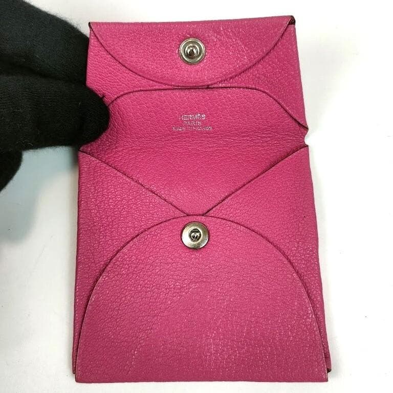 HERMES エルメス バスティア ケース ピンクパープル 小銭入れ