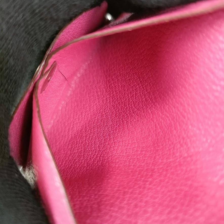 HERMES エルメス バスティア ケース ピンクパープル 小銭入れ