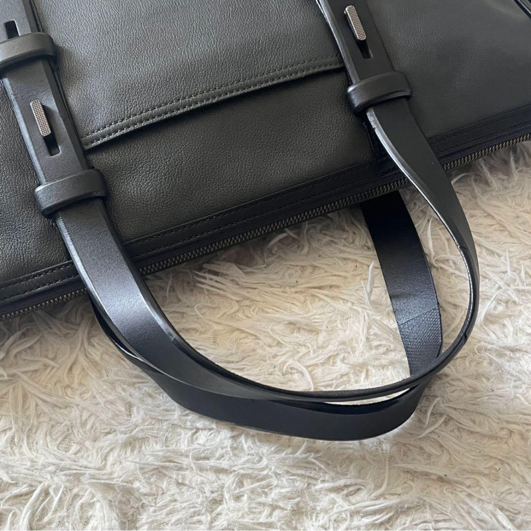 TUMI ビジネスバッグ ブラック レザー