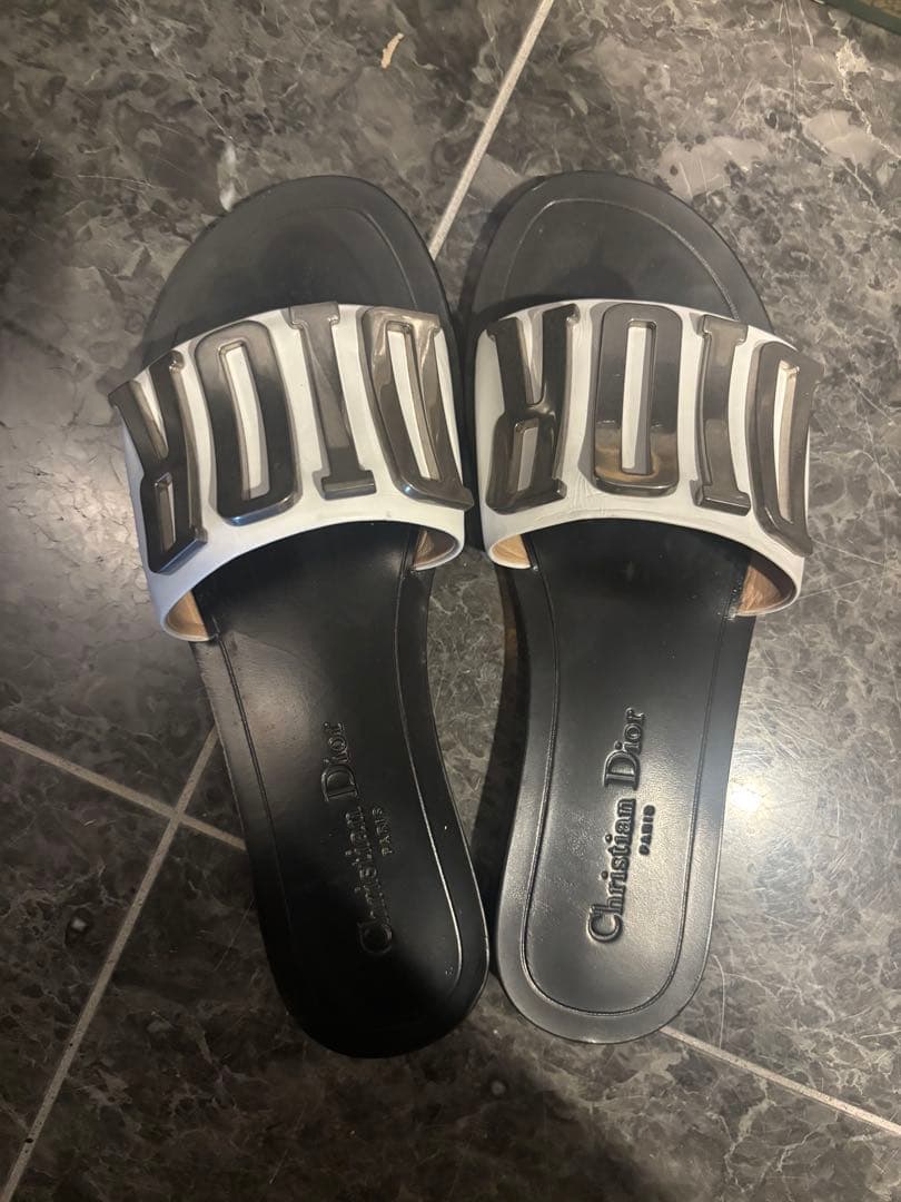 Christian Dior ロゴ入りサンダル 36 1/2