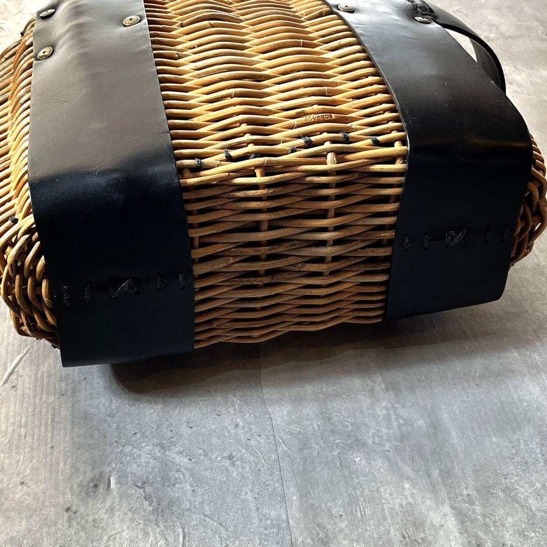 完売　18aw ヤマノコトバebagos エバゴス　オイルショルダー　カゴバッグ