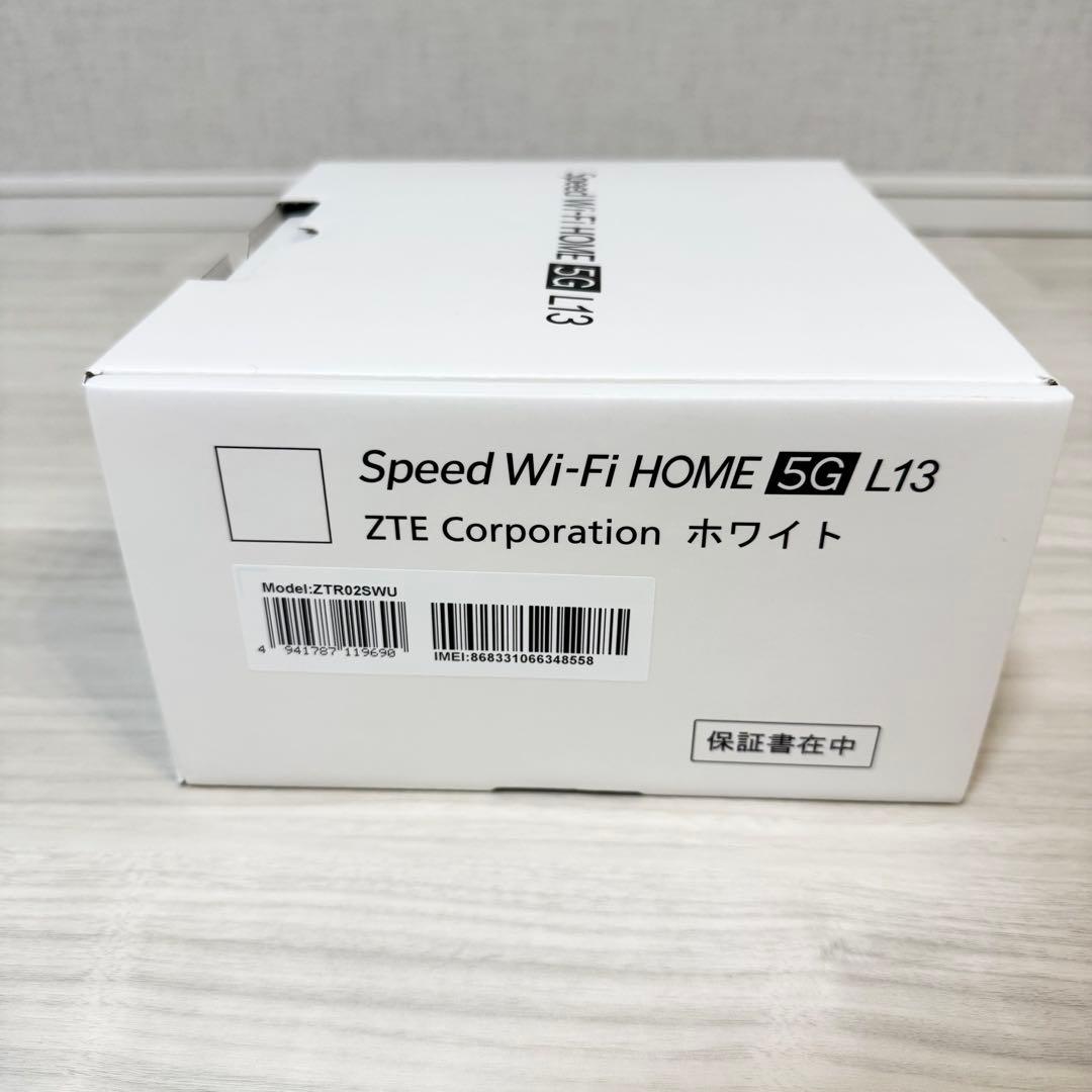 ZTE speed Wi-Fi  5G L13 ZTR02 ルーター