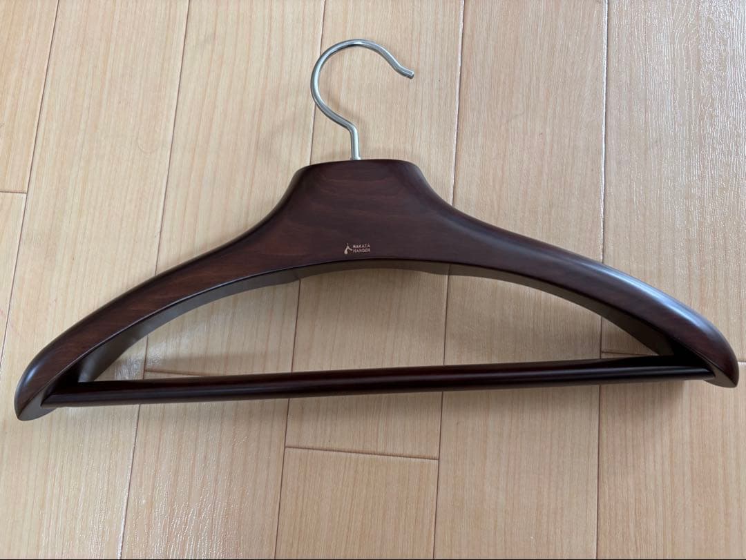 NAKATA HANGER ダークブラウン 木製 メンズジャケットハンガー