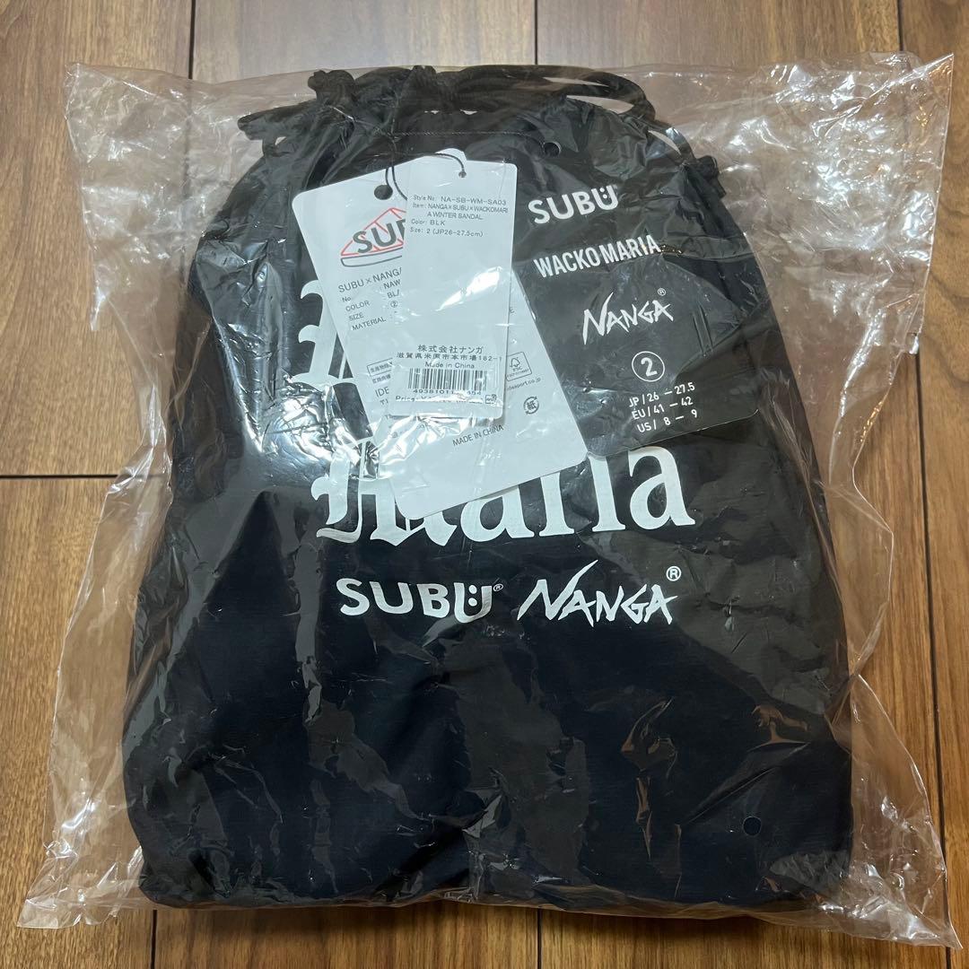 サイズ2 wackomaria nanga subu ベルベット生地 サンダル