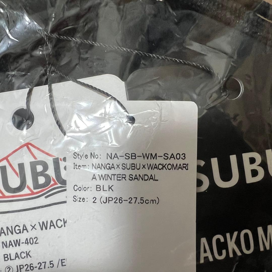 サイズ2 wackomaria nanga subu ベルベット生地 サンダル