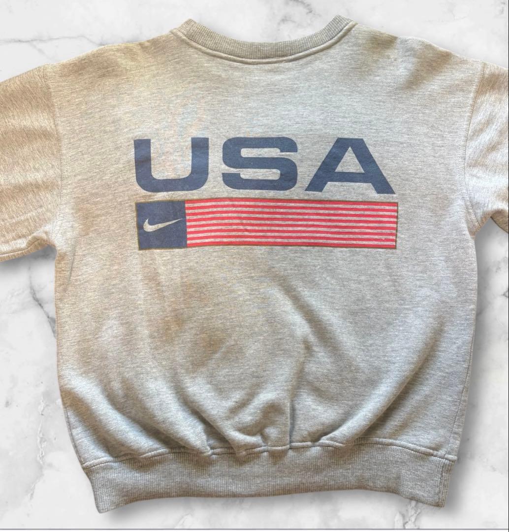 q*l様 【激レア】90s 銀タグ NIKEスウェット USA製　Mサイズ　短丈