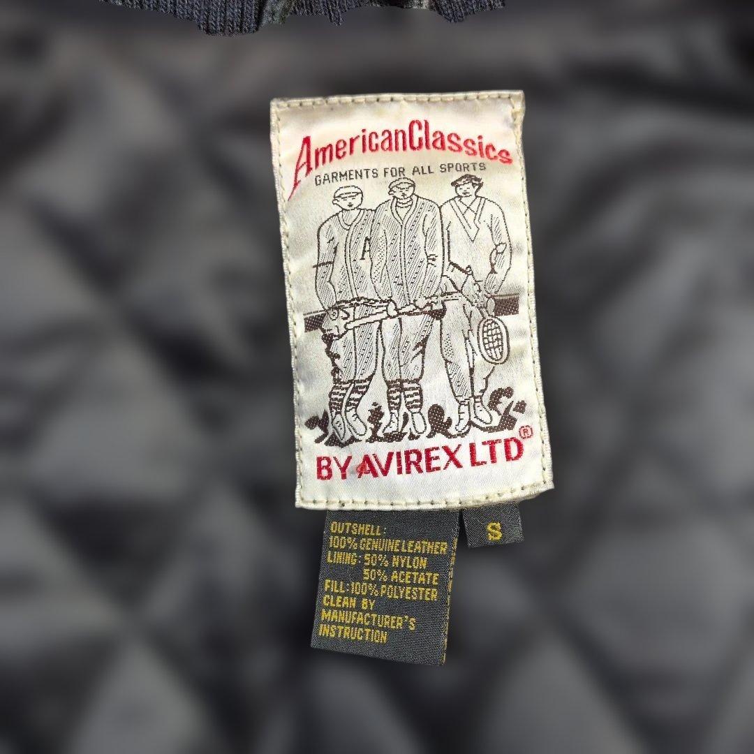 アヴィレックス レザー スタジャン S表記(M〜L相当) キルティング 超良品