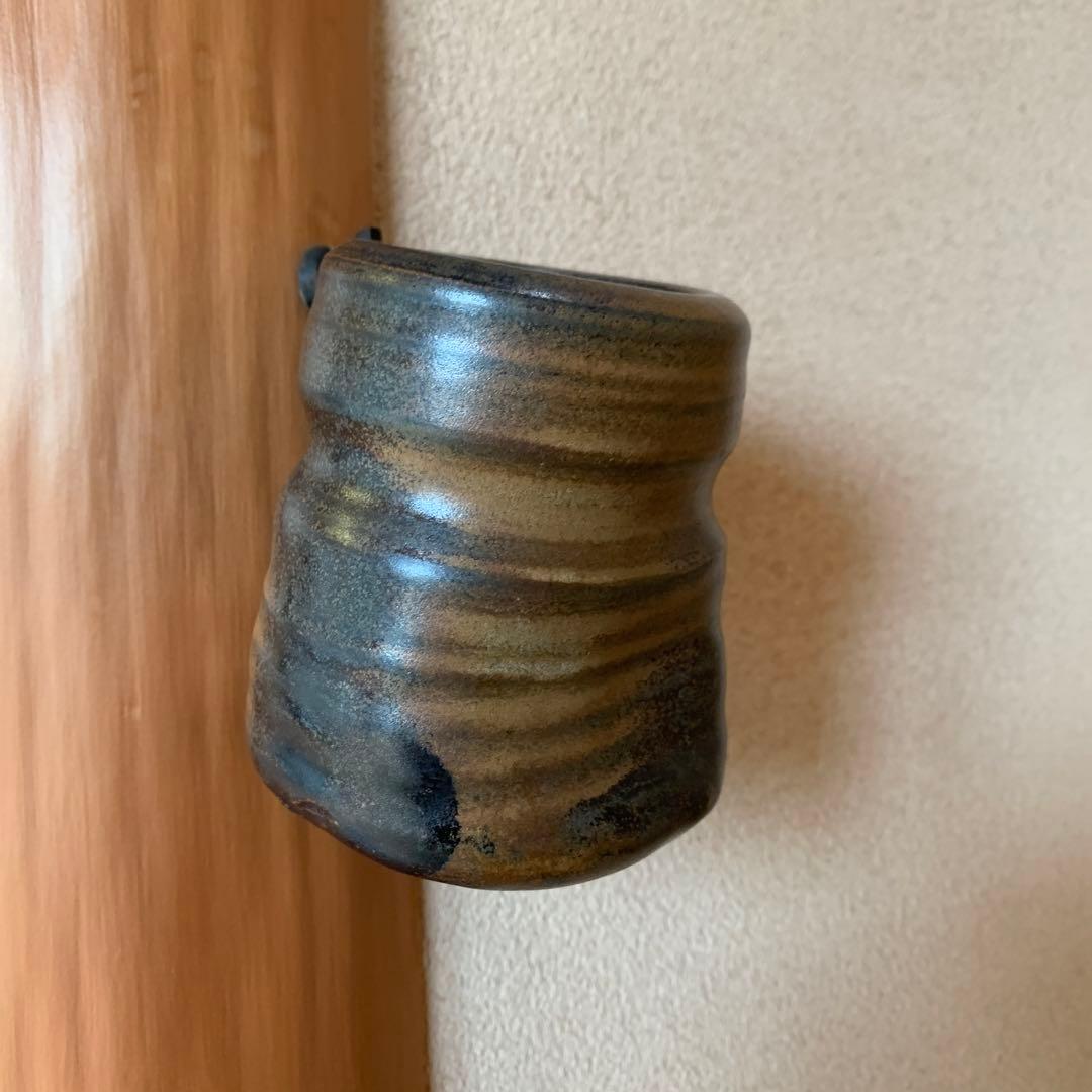 備前焼　掛花入れ