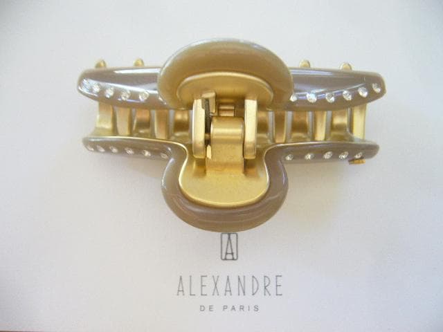 ☆新品☆アレクサンドルドゥパリ●希少✨限定色✨クリスタル付きヘアクリップ/M
