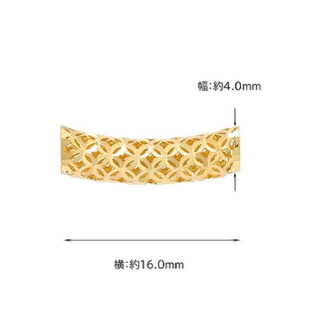 【新品未使用】K18ゴールド 透かし模様 ネックレスチャーム