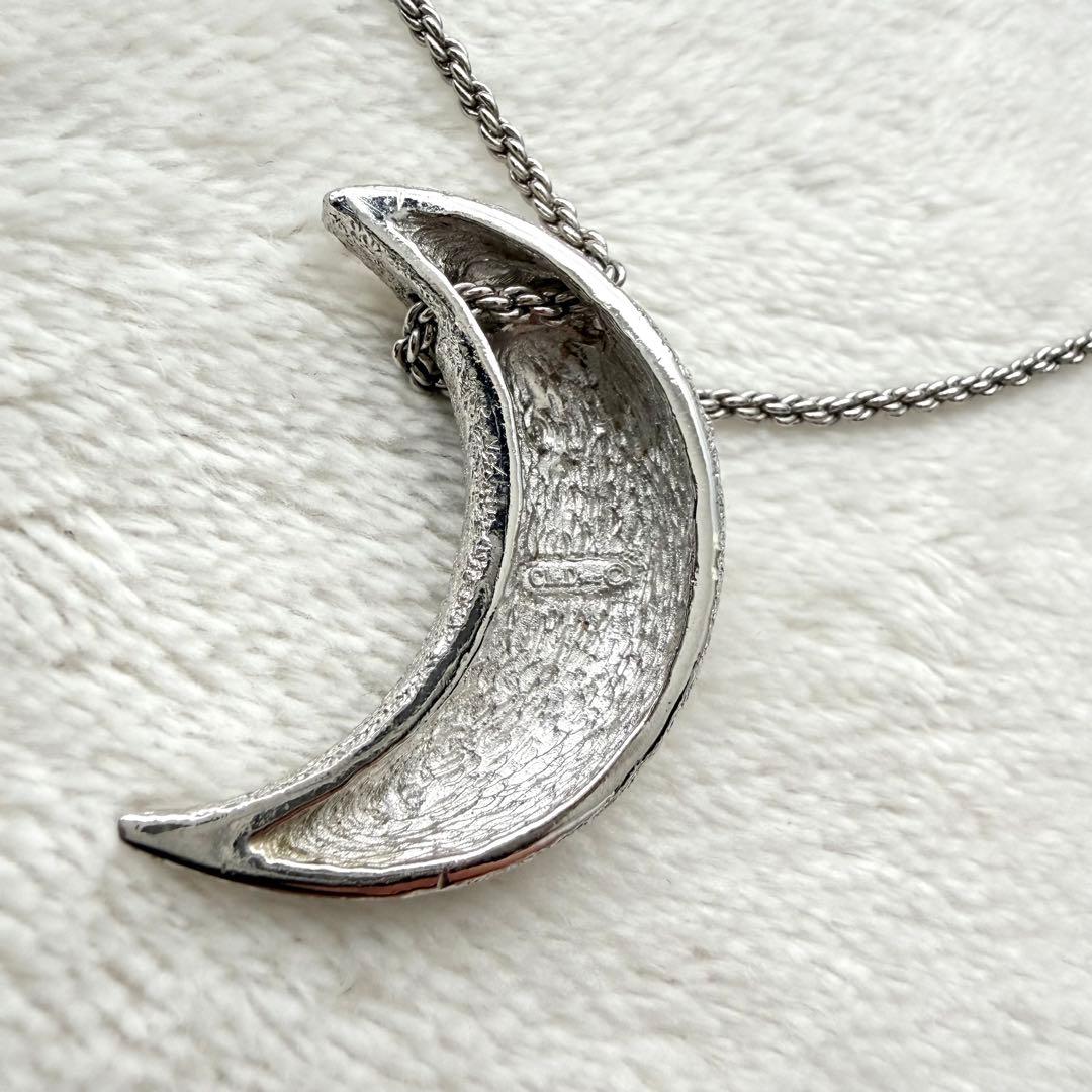 希少 クリスチャンディオール 月モチーフ ネックレス 大ぶり ヴィンテージ