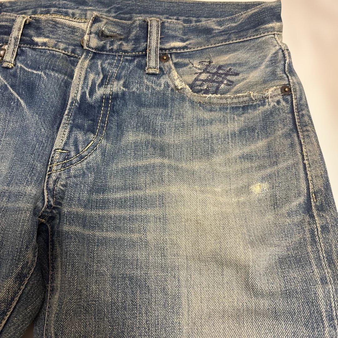 ヒステリックグラマー　刺繍　ローライズ　フレアデニム　00's 希少