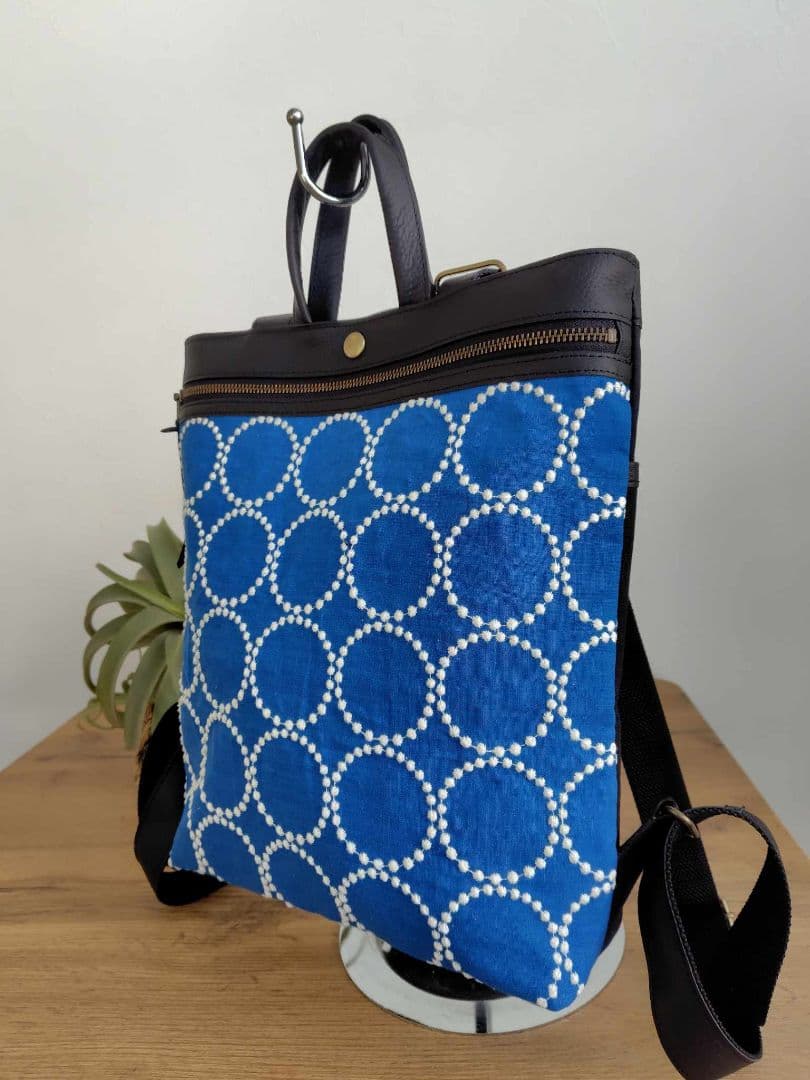 ミナペルホネン/2025tambourineタンバリンブルー/A４トートリュック