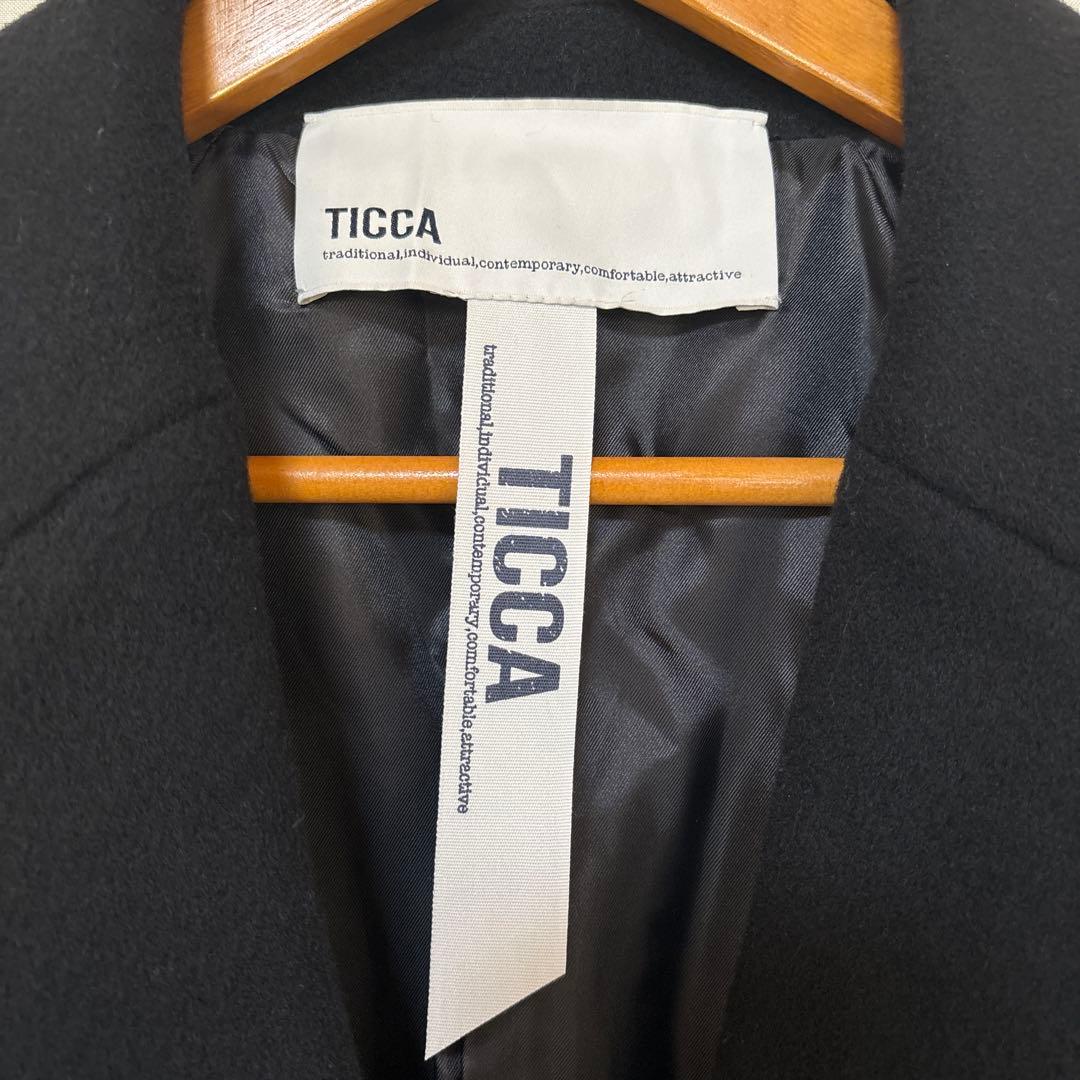 TICCA ジャケットコート　ブラック　完売製品ティッカ