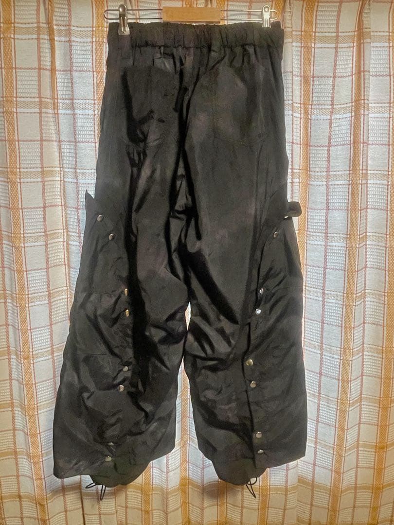 れ*お様 [GRANCY]ボタンレイヤードデザインナイロンパンツ