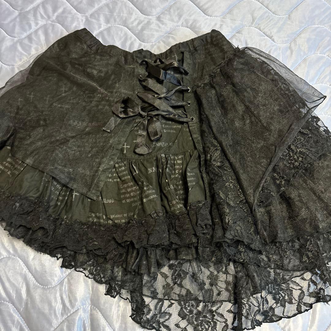 h.naoto ミニスカート　Tシャツセット　ゴスロリ