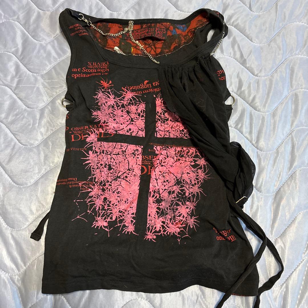 h.naoto ミニスカート　Tシャツセット　ゴスロリ