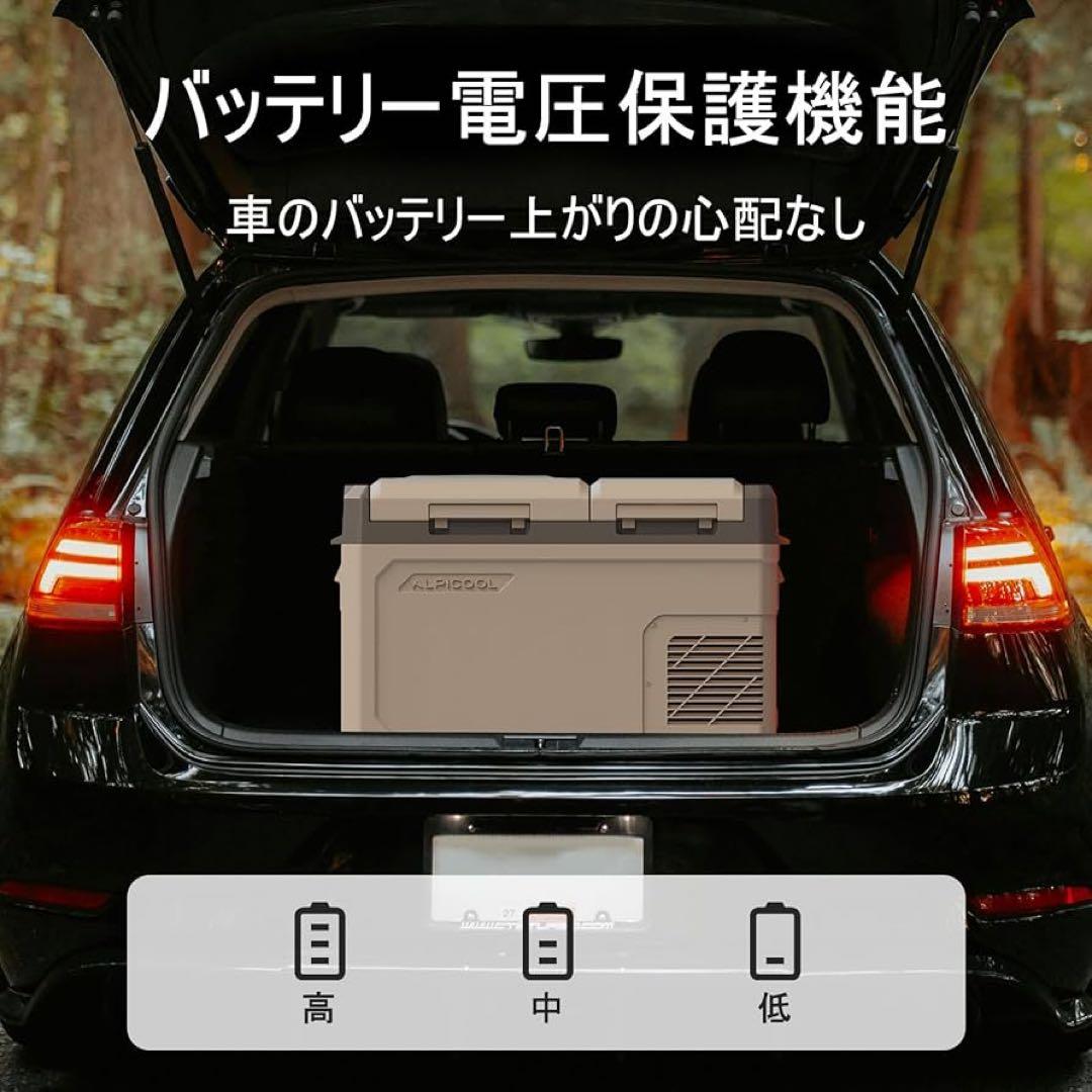 車載冷蔵庫 2室 24L 独立温度制御 2フタ開き ポータブル冷蔵庫 GES35