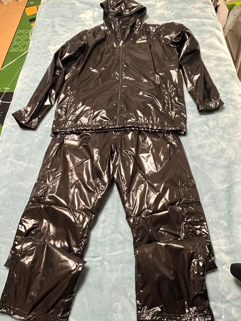 TOP REBEL ブラック ウインドブレーカー　防寒用