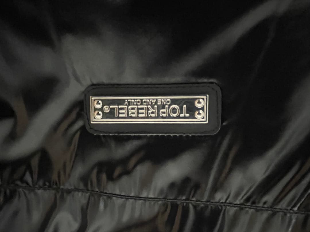 TOP REBEL ブラック ウインドブレーカー　防寒用