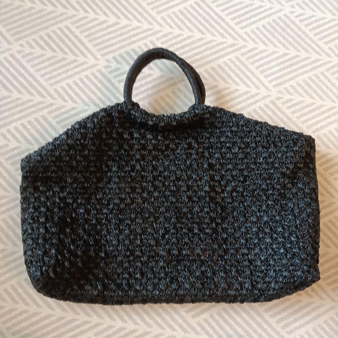 MAISON N.H ブラック かごバッグ