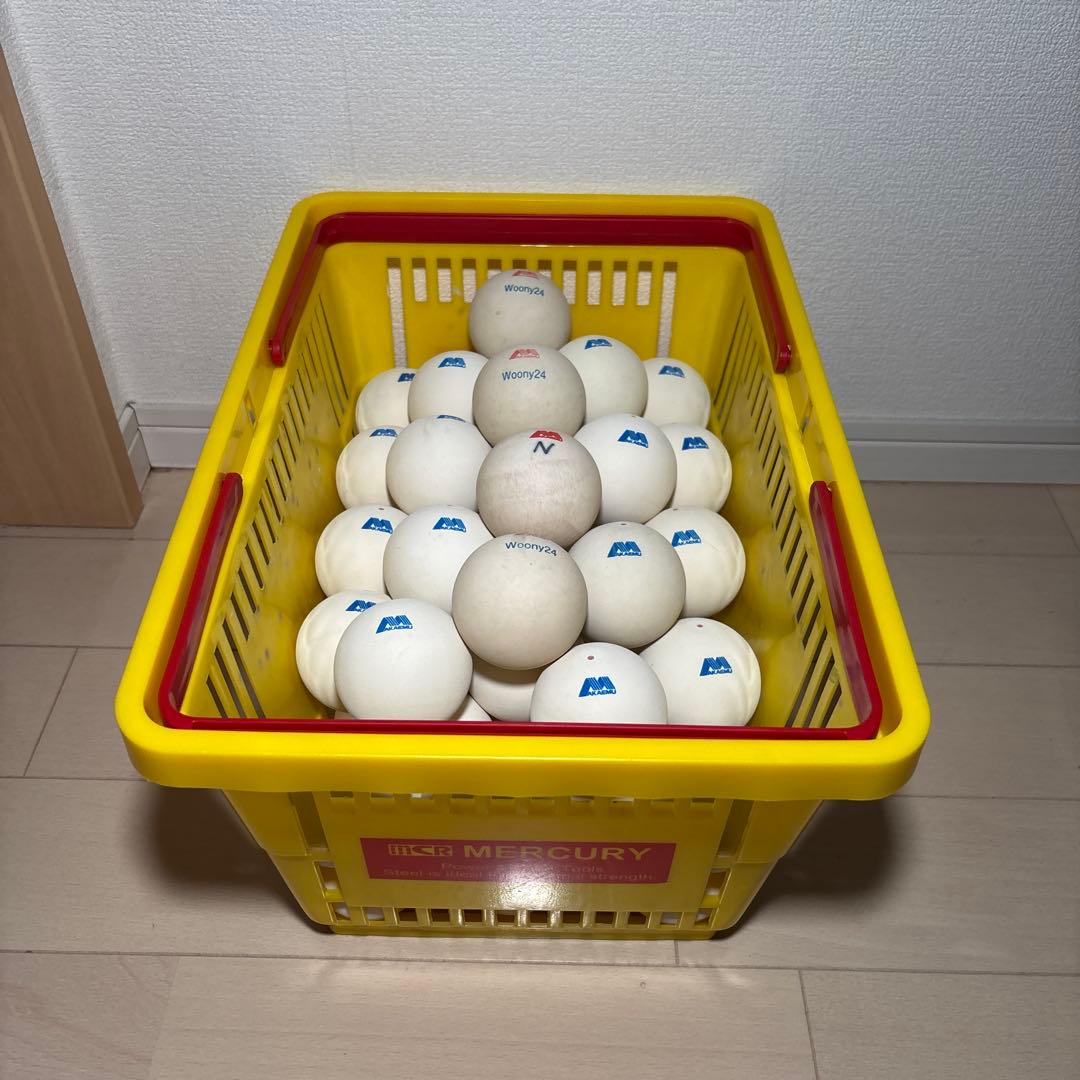 【早い者勝ち】ソフトテニス ボール アカエム 50球 美品