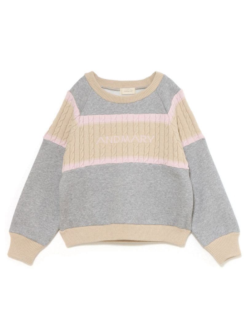 トップス ANDMARY / Logo loose sweat