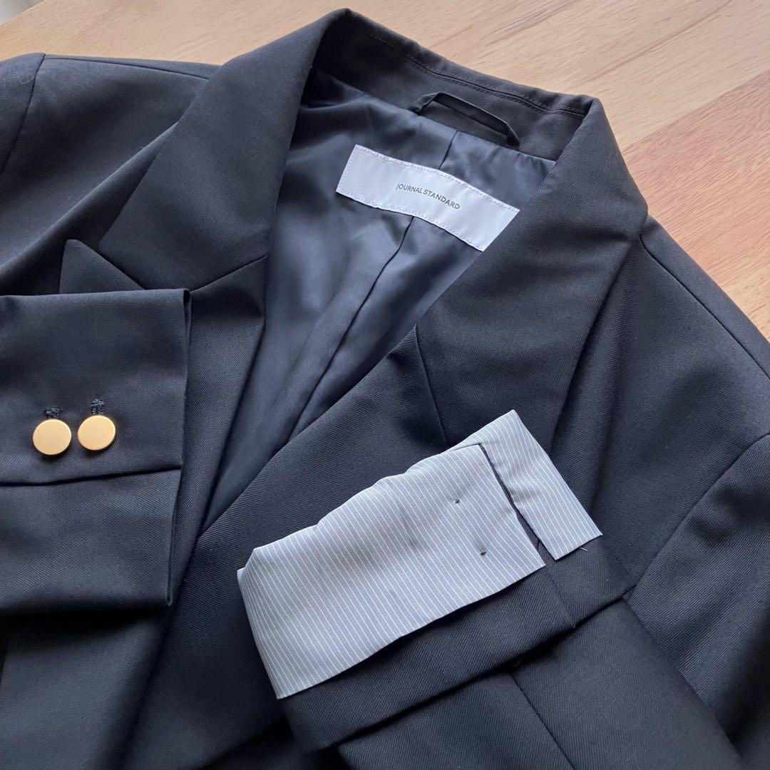 【2024】JOURNAL STANDARD ダブルフロントジャケット 36 紺
