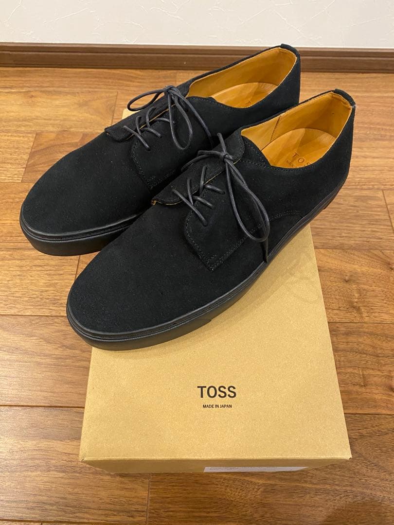 【完売品/新品/秋冬】TOSS Bath本革スエード プレーントゥ
