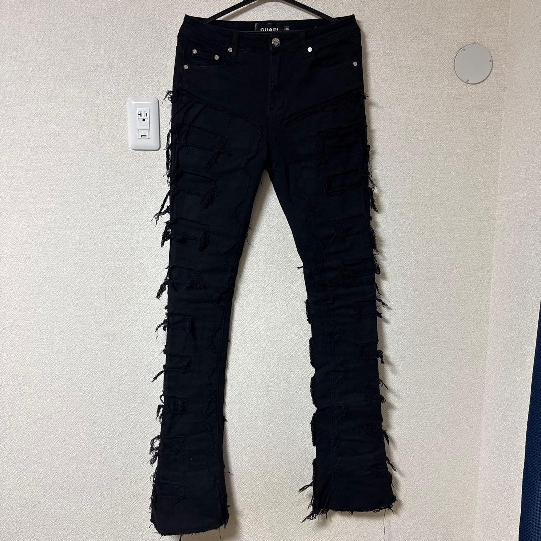 GUAPI フレアデニム ブラック 30inch