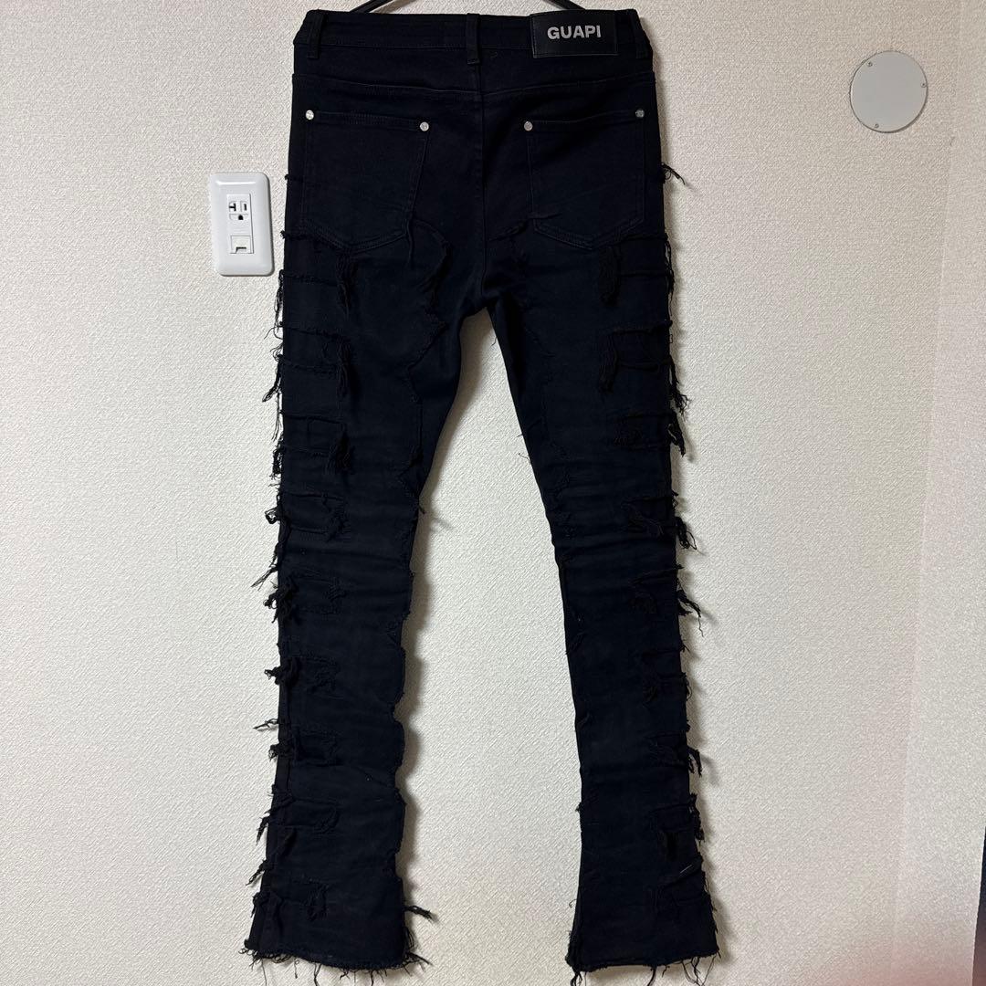 GUAPI フレアデニム ブラック 30inch