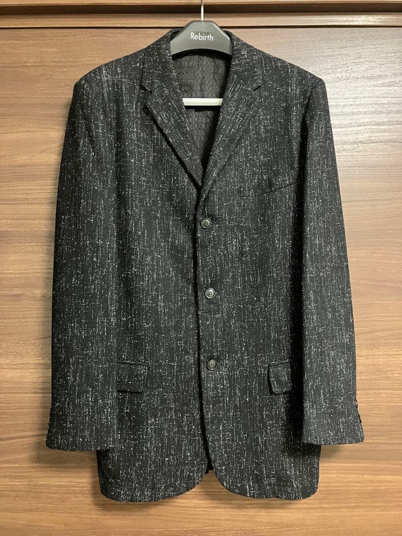 デ*ン様 スペシャル 50s テーラードジャケット カスリ 黒 ブラック　検　ギ