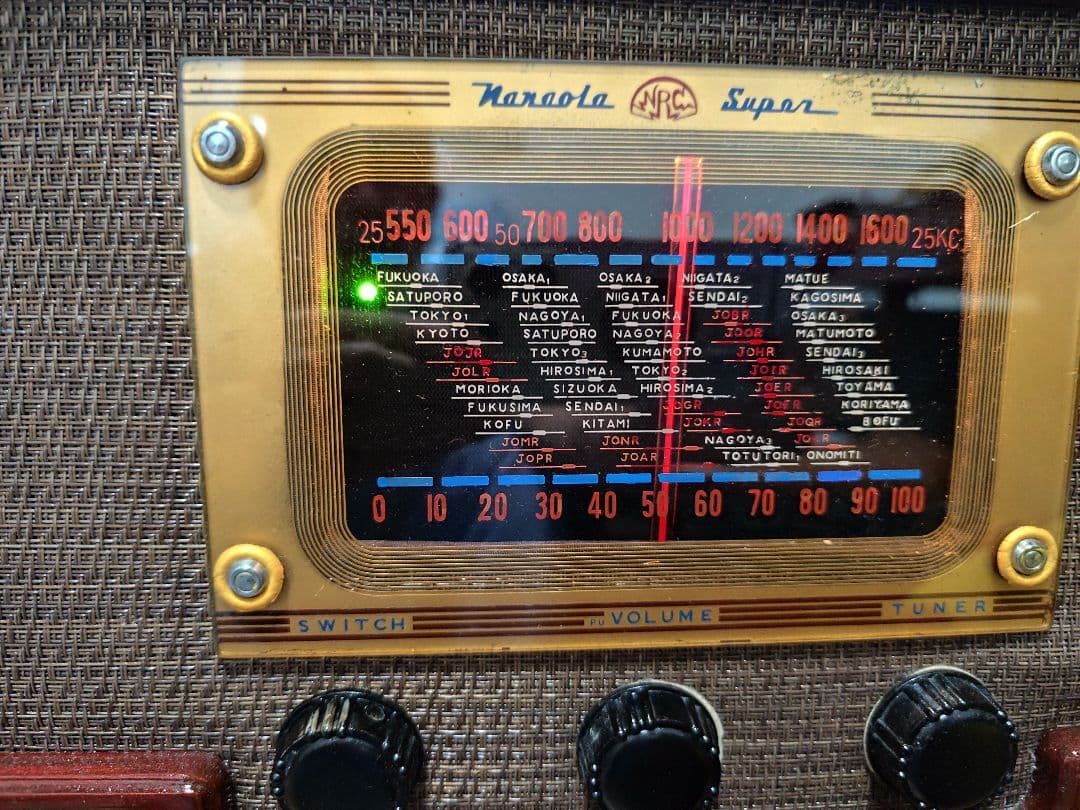 真空管アンティークAMラジオ　Bluetooth機器内蔵　ナナオラ製