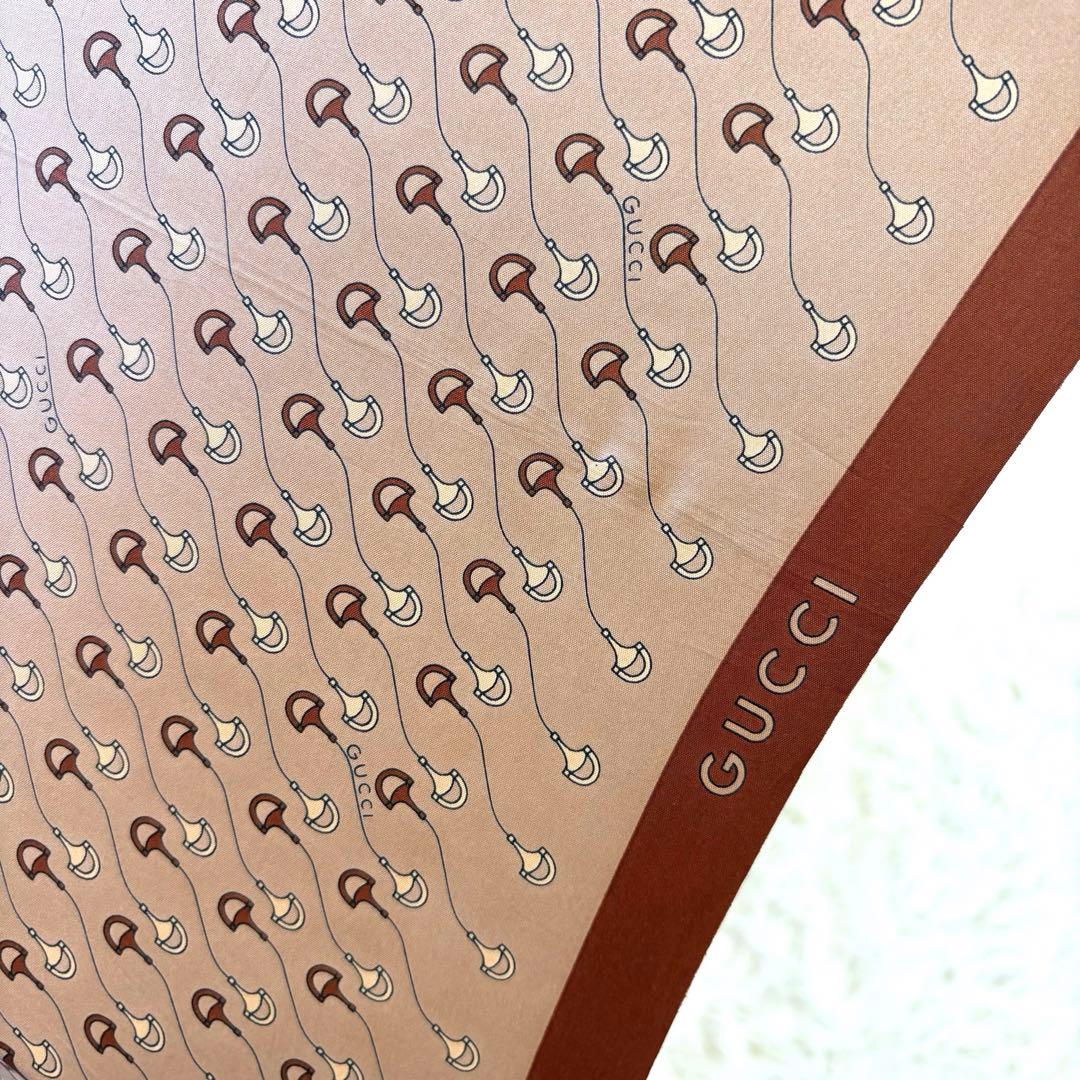 【美品】GUCCI グッチ　ホースビット　ゴールド金具　長傘　高級　ヴィンテージ