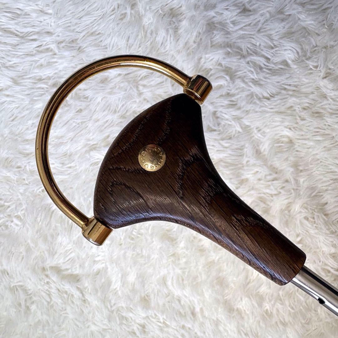 【美品】GUCCI グッチ　ホースビット　ゴールド金具　長傘　高級　ヴィンテージ