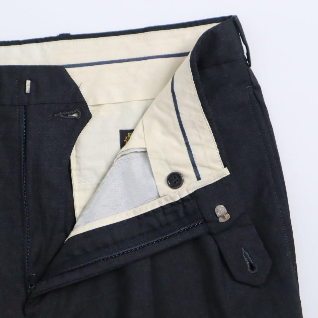 Brooks Brothers ウール 2タック ワイド スラックス W34