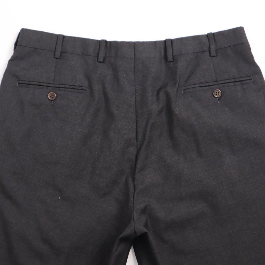 Brooks Brothers ウール 2タック ワイド スラックス W34