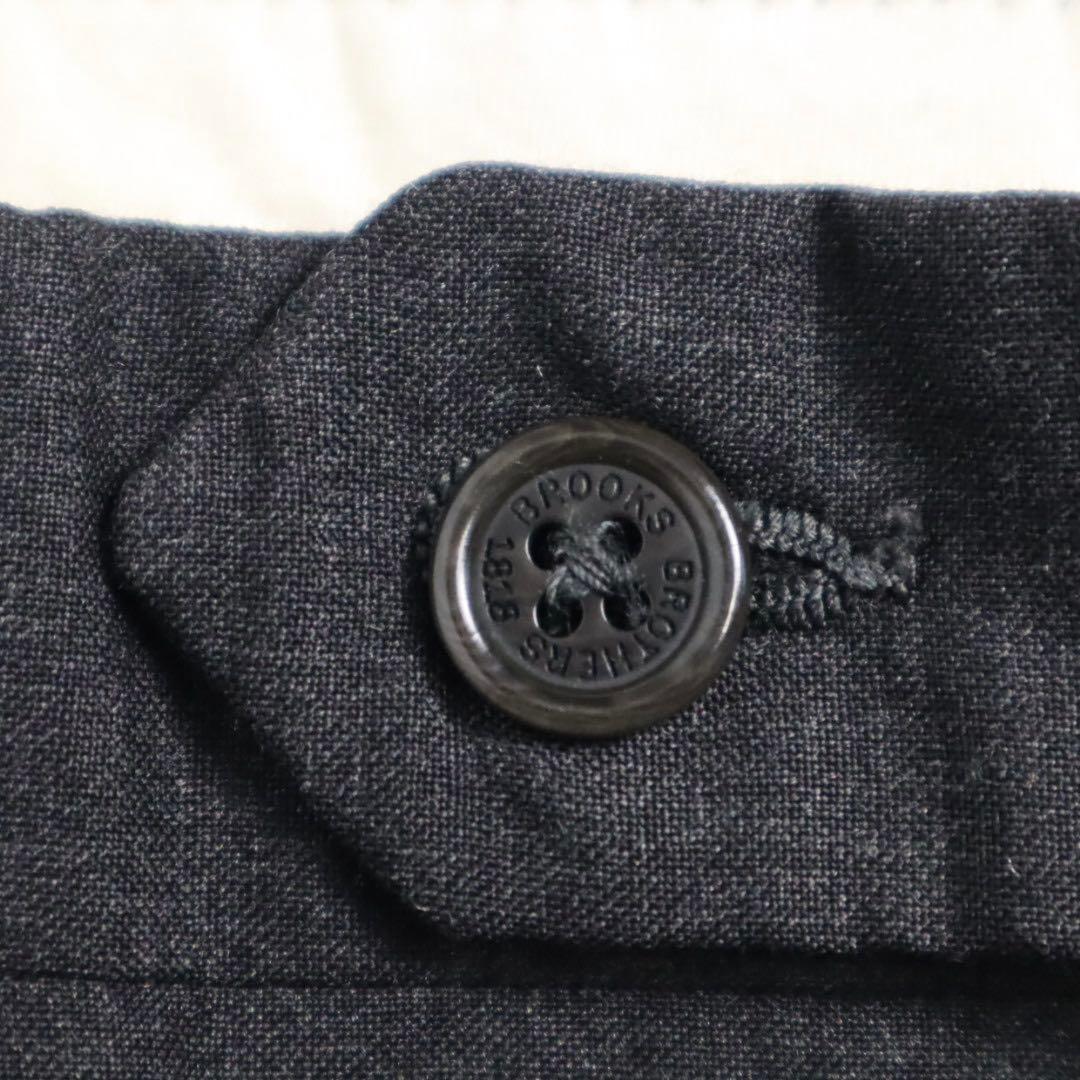 Brooks Brothers ウール 2タック ワイド スラックス W34