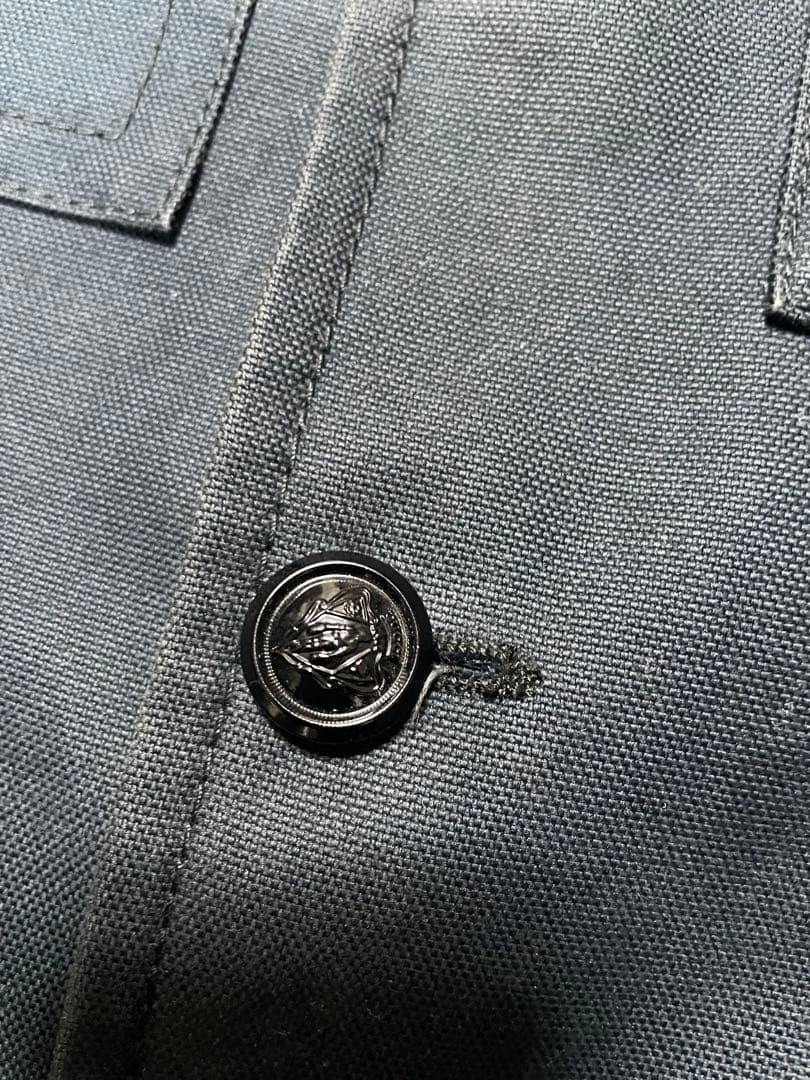 グッチ　ネイビー　ミリタリージャケット　サイズ46