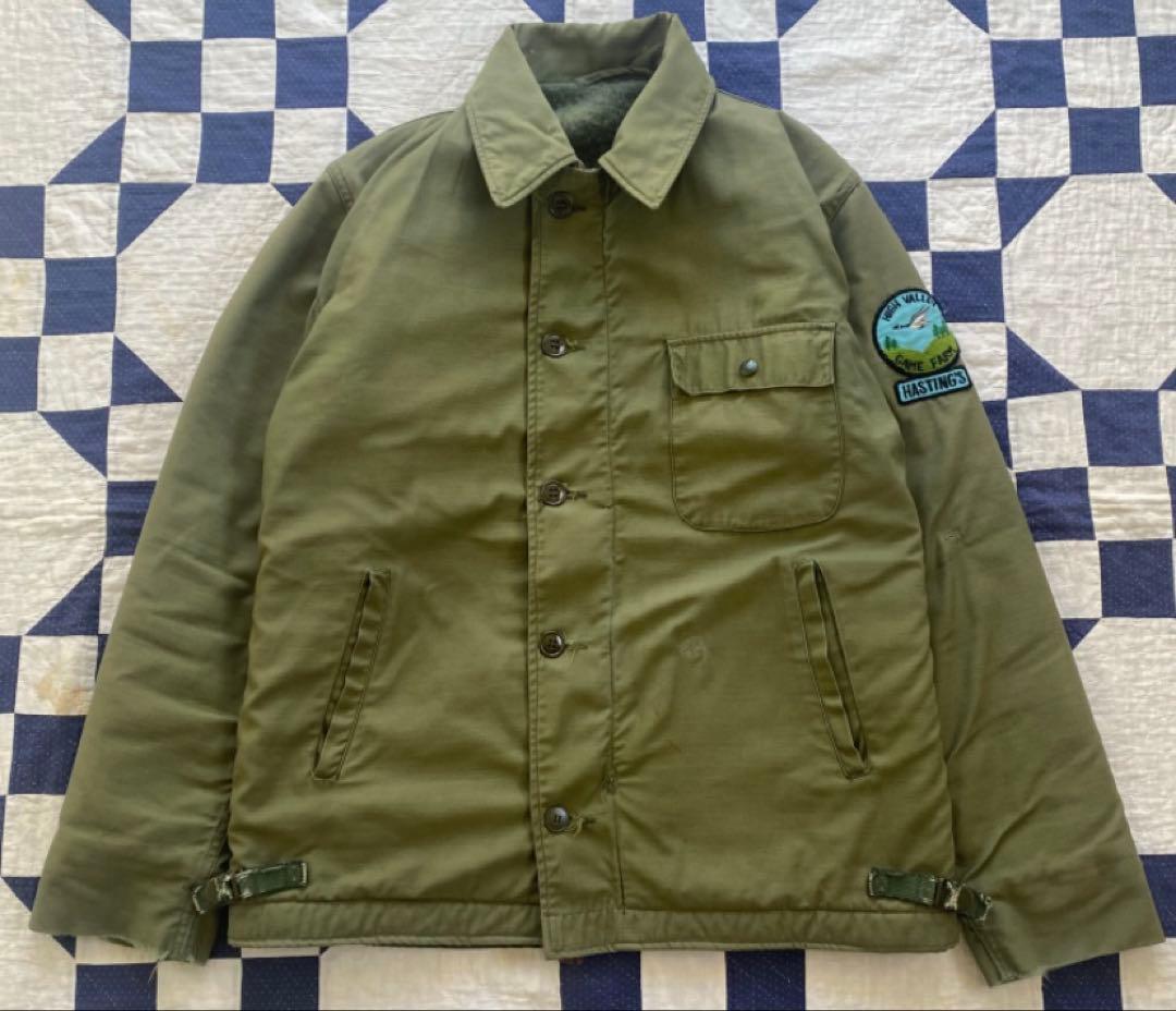 米軍実物 80s A2デッキジャケット バックステンシル　Lサイズ